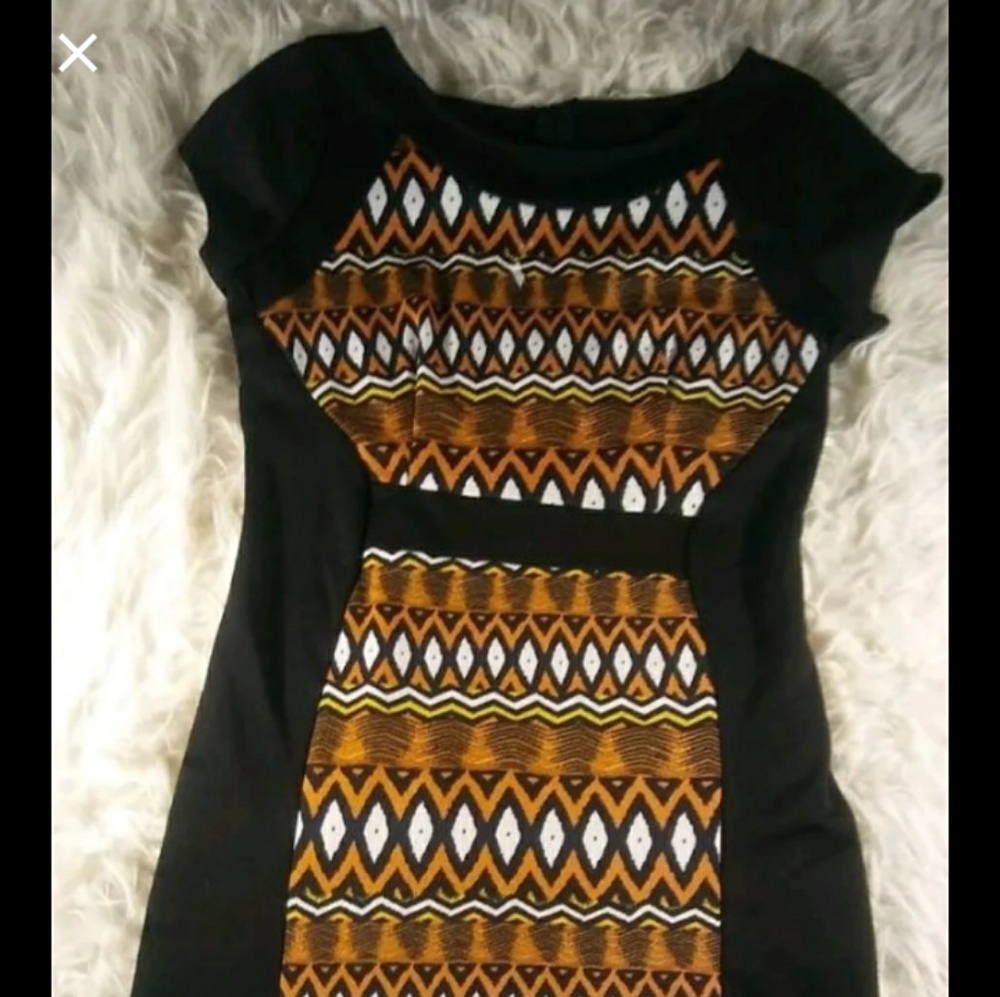 Short Sleeve Dress Stretch Size M